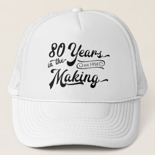 Boné Retroceder Aniversário 80 Anos no Fazer