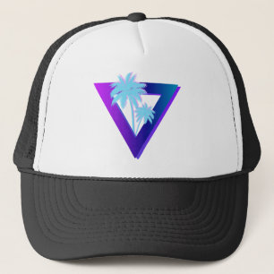 BONÉ RETROWAVE SINTHWAVE PALM TREIANGLE HAT