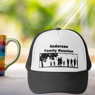 Boné Reunião da Família Gráfica Picnic Branca   Nome da