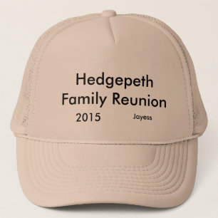 Boné reunião de família do hedgepeth