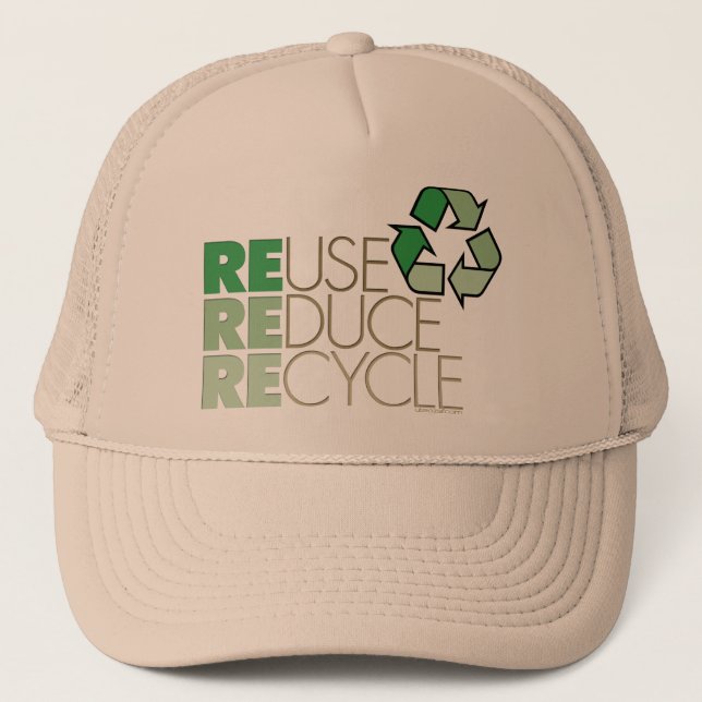Boné Reutilize, reduza, Reciclar Eco Hat (Frente)
