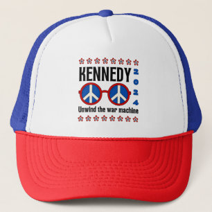 Boné RFK Jr Kennedy '24 "Unwind the war machine" Retro