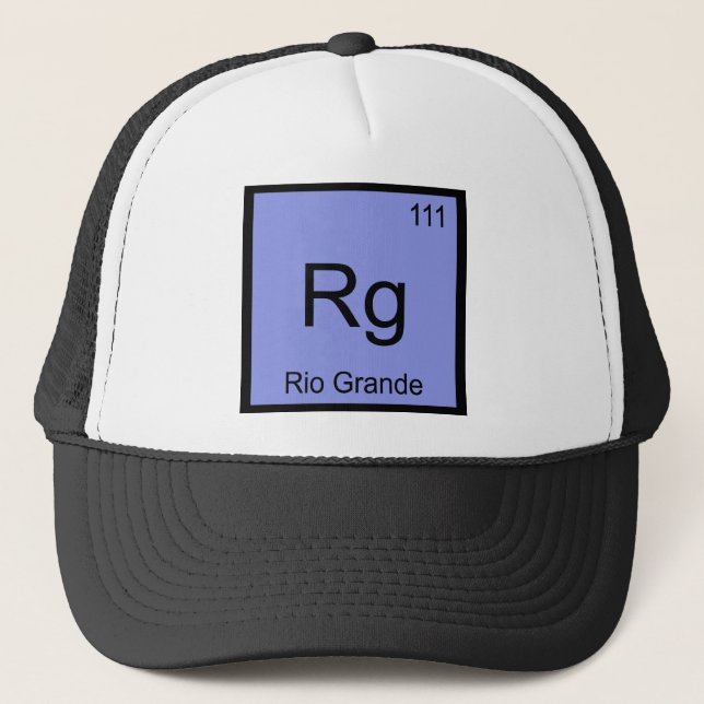 Boné Rg - Rio Grande Símbolo de Elemento Químico Camise (Frente)
