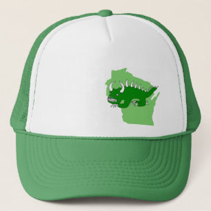 Boné Rhinelander retro Hodag e chapéu de Wisconsin