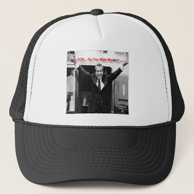 Boné Richard Nixon "Já Sentiu Minha Falta?" Presentes e (Frente)