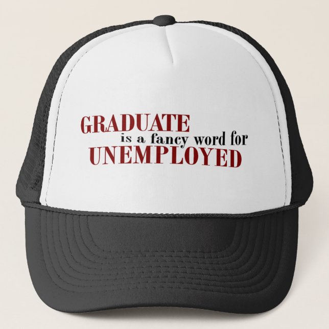 Boné Rico graduado para desempregados (Frente)