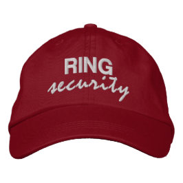 Boné RING security fun novelty script ring bearer
