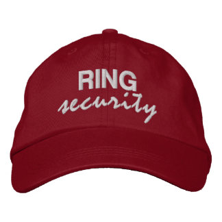 Boné RING security fun novelty script ring bearer
