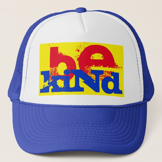Boné risca colorida BE KIND | (Frente)