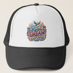 Boné Rise Dream Empower – Tipografia Inspiradora
