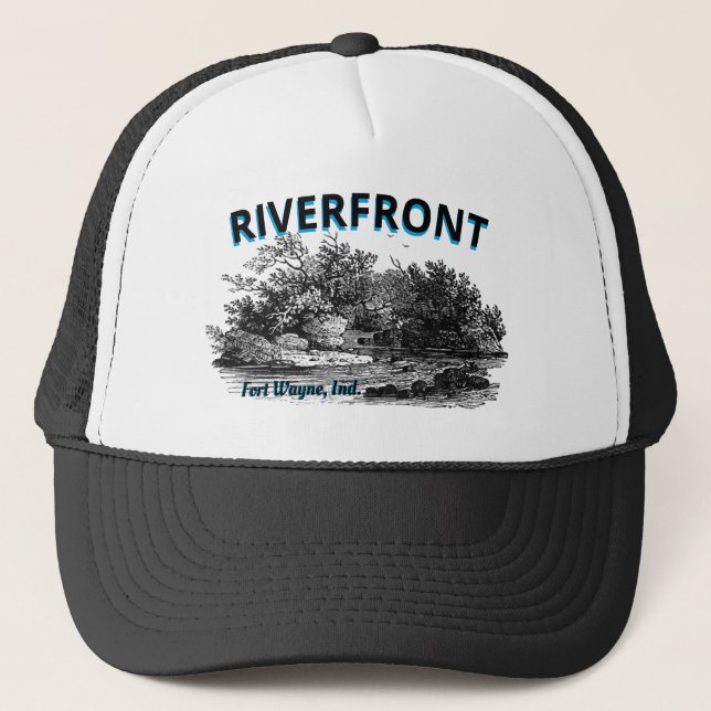 Boné Riverfront Fort Wayne, Indiana Trucker Hat (Frente)