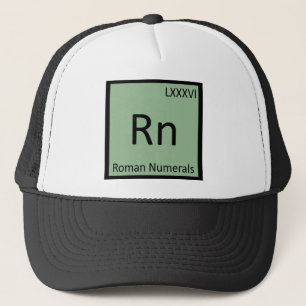 Boné Rn - Algarismos Romanos Tabela Periódica Química