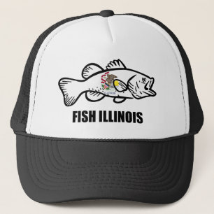 Boné Roba de Peixe Illinois Bass