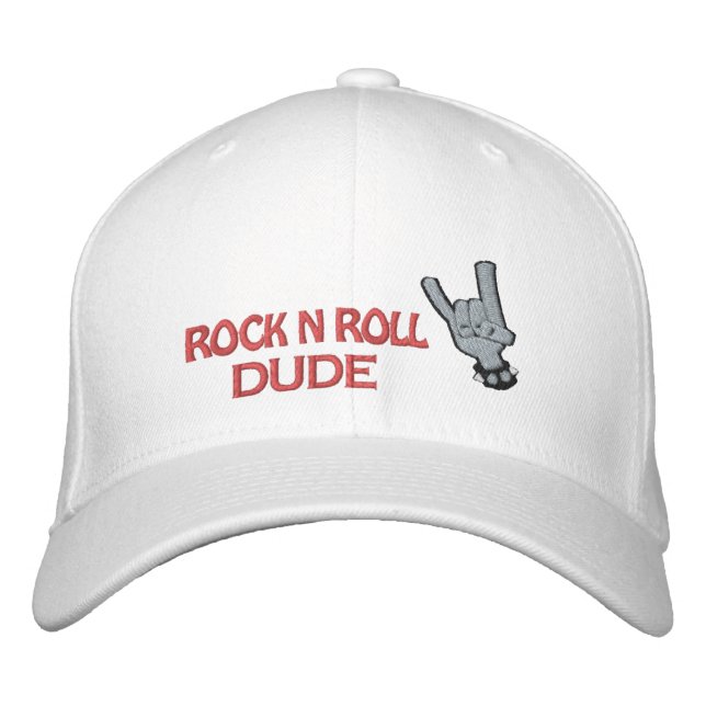 Boné ROCK N ROLL DUDE bordados Hat (Frente)