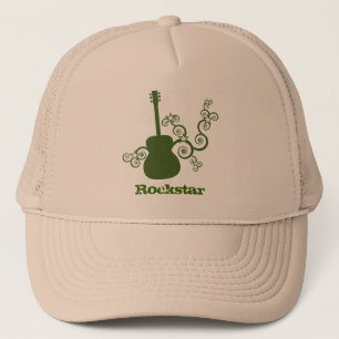 Boné Rockstar Guitar Hat, Green