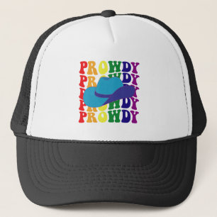 Boné Rodeio Orgulhoso Olá Cowboy Cowgirl LGBTQ Ocidenta
