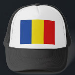 Boné Romênia Flag Hat<br><div class="desc">Este caminhoneiro que estiva a bandeira da Romênia. Mantenha uma cabeça legal com um pouco de talento romeno.</div>