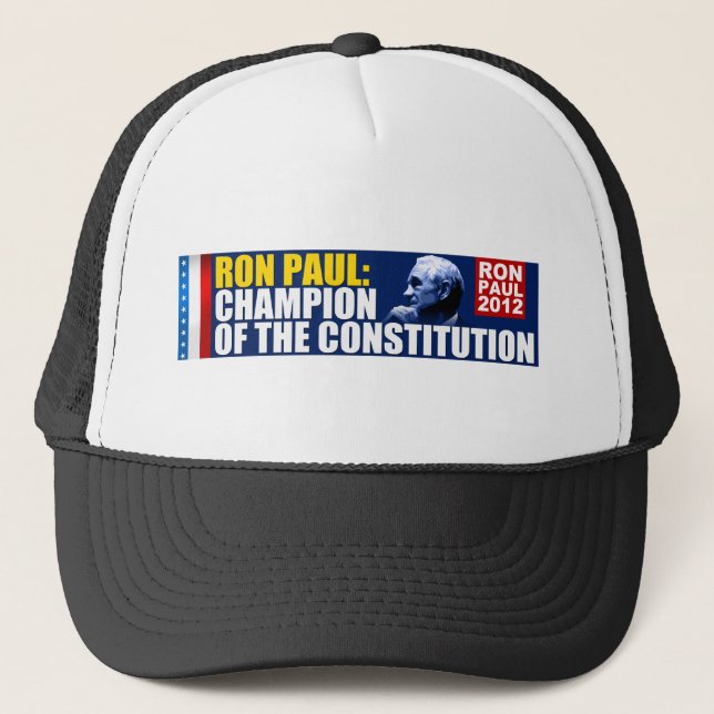 Boné Ron Paul: Campeão da constituição (Frente)