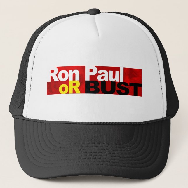 Boné Ron Paul ou busto! (Frente)