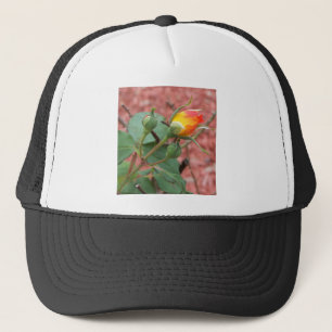 Boné rosa amarelo e laranja