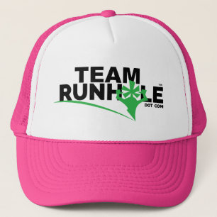 Boné ROSA do chapéu de Runhole da equipe!