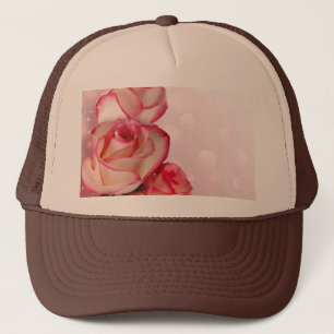 Boné Rosa personalizável de tons e Rosas claro castanho