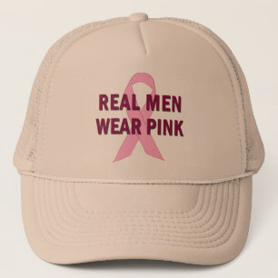 Boné Rosa real do desgaste de homens para a consciênci