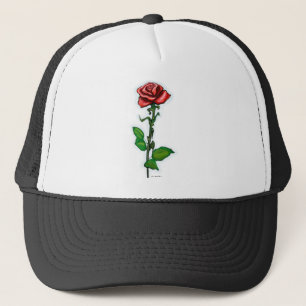 Boné Rosa vermelha solteiro