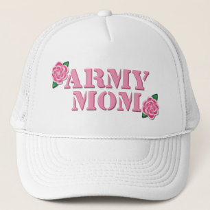 Boné Rosas do rosa da mamã do exército