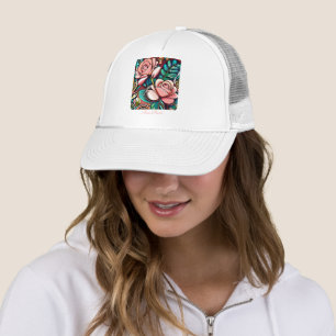 Boné Rosas duplos: um arranjo flexível espetacular