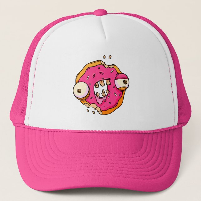 Boné Rosquinha Zombie engraçado (Frente)