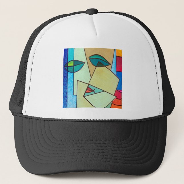 Boné rosto de abstrato (Frente)