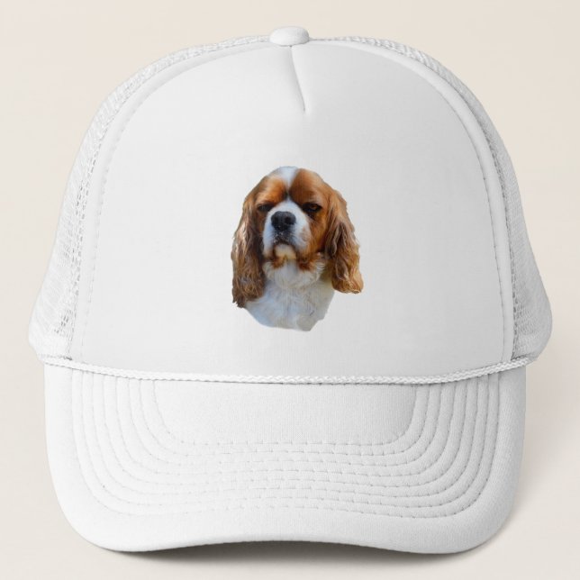 Boné Rosto de Cachorro Cavalier Spaniel, (Frente)