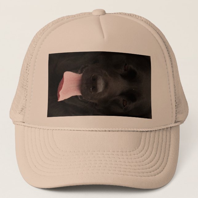 Boné Rosto de cachorro preto (Frente)