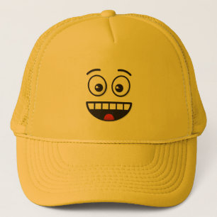 Boné Rosto sorridente com boca aberta