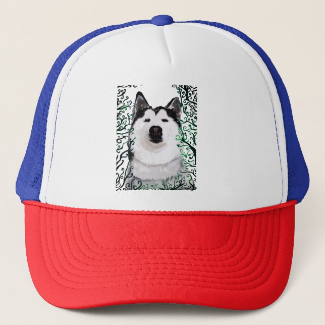 Boné Rouco Dog Art Trucker Hat (Frente)