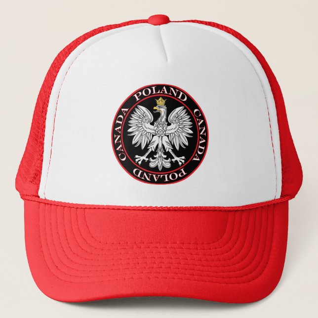 Boné Round Polônia Canada Eagle (Frente)