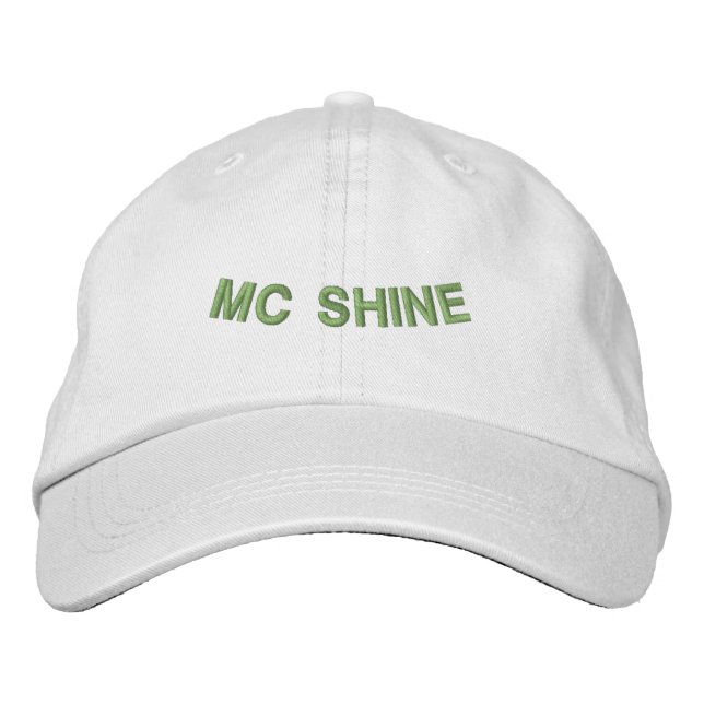Boné Roupa de Celebração Personalizada MC Shine Ajustáv (Frente)