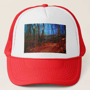 Boné Roupa de pintura de petróleo em florestas de gelo 