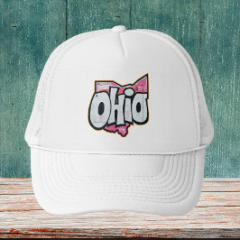 Boné roupa de roupa de grafite do estado de Ohio