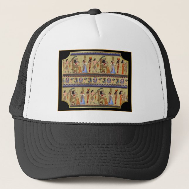Boné Roupas Presentes da Série de Hieróglifos Egípcios  (Frente)