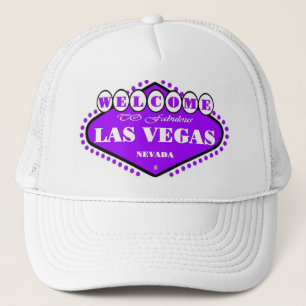 Boné roxo BRILHANTE do sinal de Las Vegas