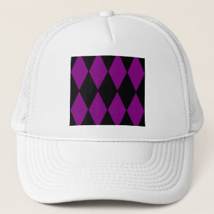 Boné roxo-preto-harlequin