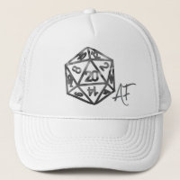 RPG Crit AF | Silver Fantasy Tabletop Gamer Dice