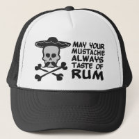 Rum Mustache hat - escolha a cor