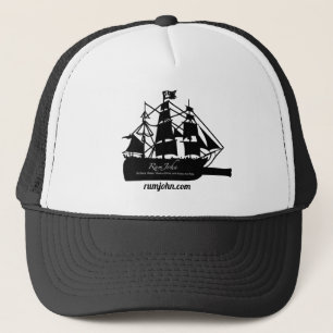 Boné RumJohn Black Ship Trucker Hat
