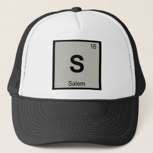 Boné S - Salem Oregon Química Símbolo da Tabela Periódi