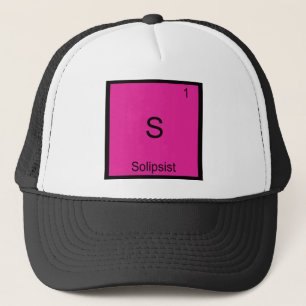 Boné S - Solipsista Camiseta do Símbolo do Elemento Quí