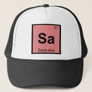 Boné Sa - Santa Ana Califórnia Tabela Periódica Química