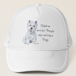 Boné Sabedoria do Westie com Língua no Queixo - Criança